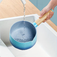 COOKER KING 6 3in Nonstick Saucepan Glass Lid