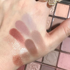 20-Color Eyeshadow Palette with Highlighter - Earth Tones for Contouring