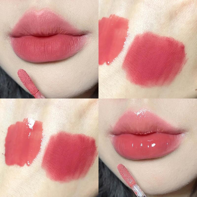 Cace Double Lip Glaze Long Lasting Velvet Non Smudge Waterproof Lipstick