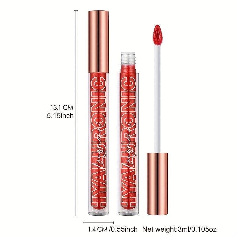 Hydrating Glitter Lip Gloss Long Lasting Waterproof High Pigment