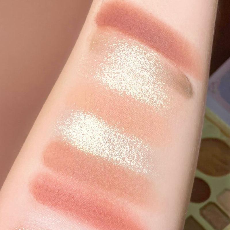 Anime Eyeshadow Palette Shimmer Glitter Blush Highlighter