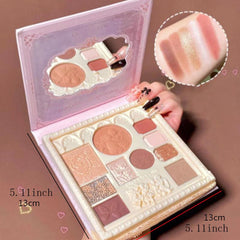 Anime Eyeshadow Palette Shimmer Glitter Blush Highlighter