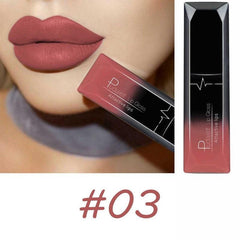 17-Color Matte Liquid Lipstick, Velvet Finish, Waterproof