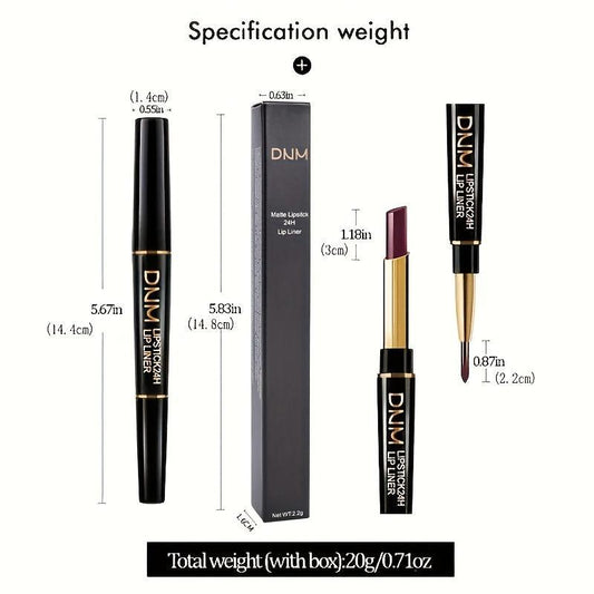 Red Matte Lip Liner Waterproof Long Lasting Lipstick Pencil
