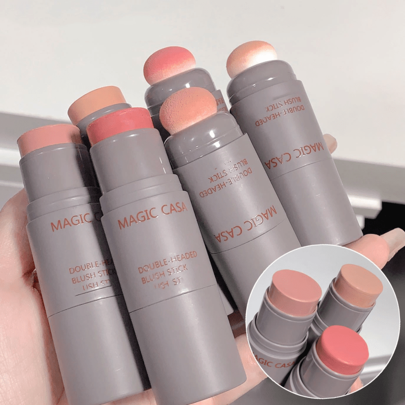 Double Headed Sponge Blush Cream for Lip and Cheek