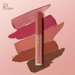 12 Colors Waterproof Matte Lip Colors Smudge Proof Rich Rendering