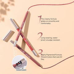 Waterproof Lip Liner Matte Pencil - Lip Plumping Cosmetics