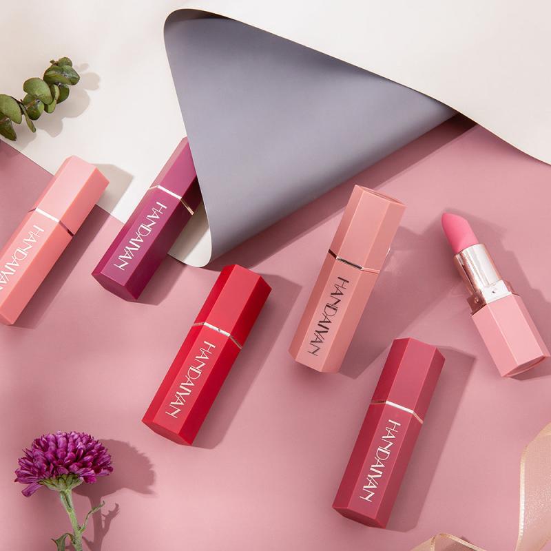 6 Colors Creamy Matte Lipsticks Waterproof Long Lasting Makeup