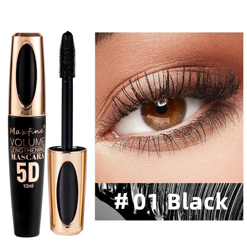 Silk Fiber Mascara Purple Brown Waterproof Slender Primer