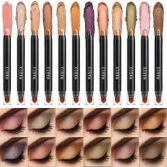 Colorful Pearly Eyeshadow Stick with Brush Head