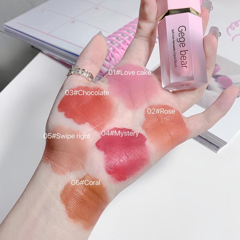Velvet Matte Blush Liquid 5 Colors - Long Lasting Peachy Natural Beauty
