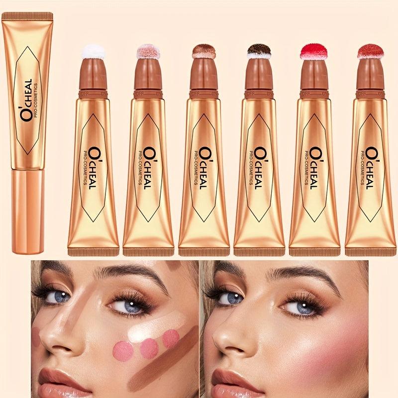 3-in-1 Contour Highlight Blush Stick Long Lasting Waterproof