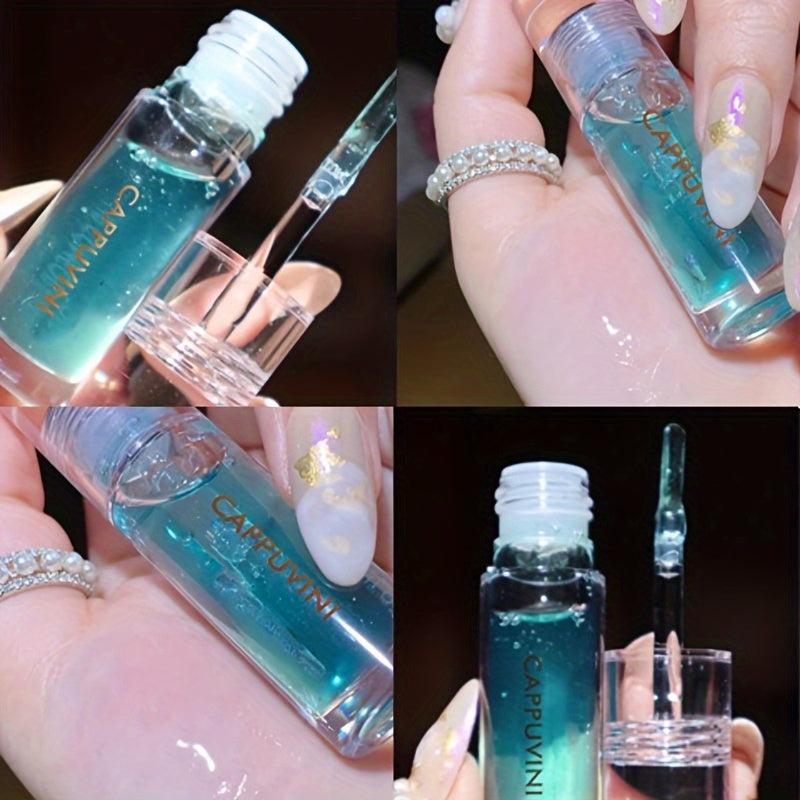 Jelly Lip Gloss Clear Moisturizing Lipstick Glitter Lip Tint