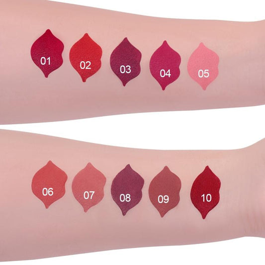 10 colors Matte Lipstick Waterproof Formula