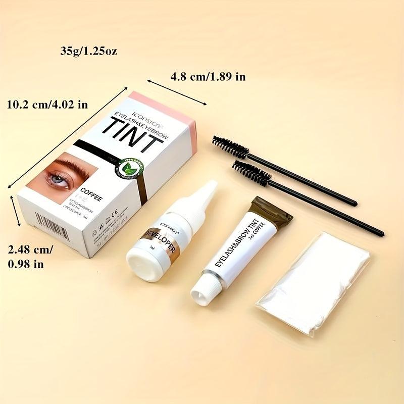 Waterproof Eyebrow Coloring Kit Long Lasting Gel Dye Set