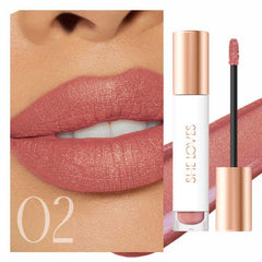 Glitter Liquid Lipsticks Matte Lip Glaze Waterproof Long Lasting Lip Gloss