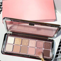 12 Colors Nude Eyeshadow Palette Matte Shimmer High Pigment Smokey Style