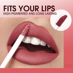 Matte Nude Lip Gloss Velvet Liquid Lipstick Long Lasting Makeup