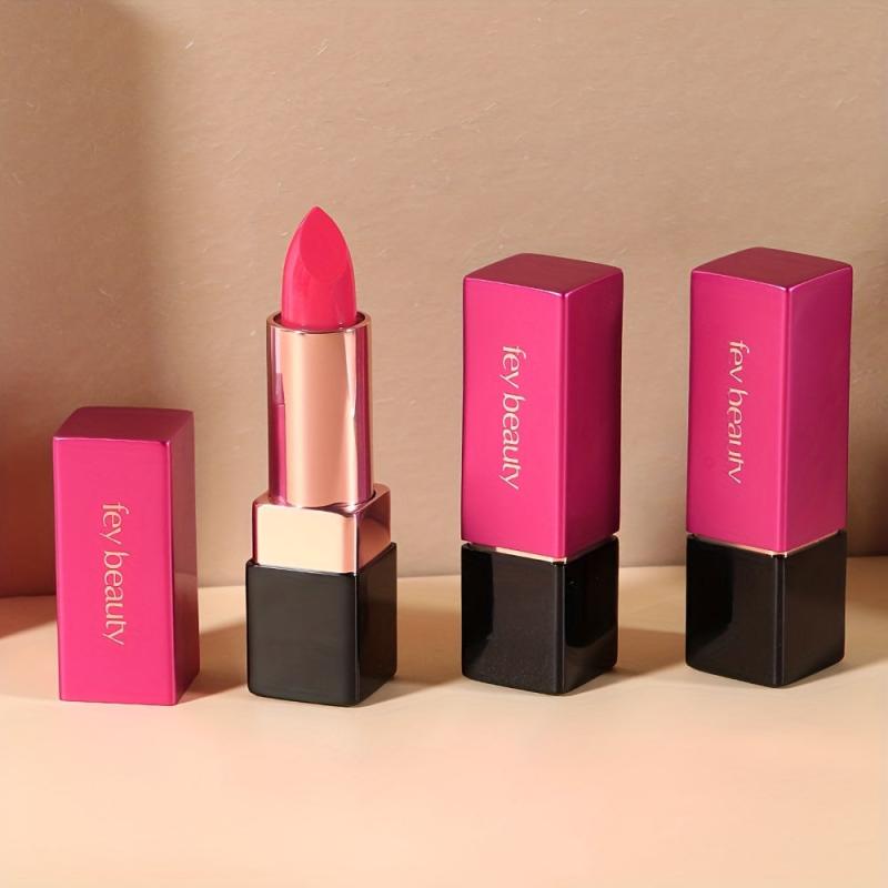 6 Colors Glitter Finish Matte Lipstick Waterproof Smudge Proof