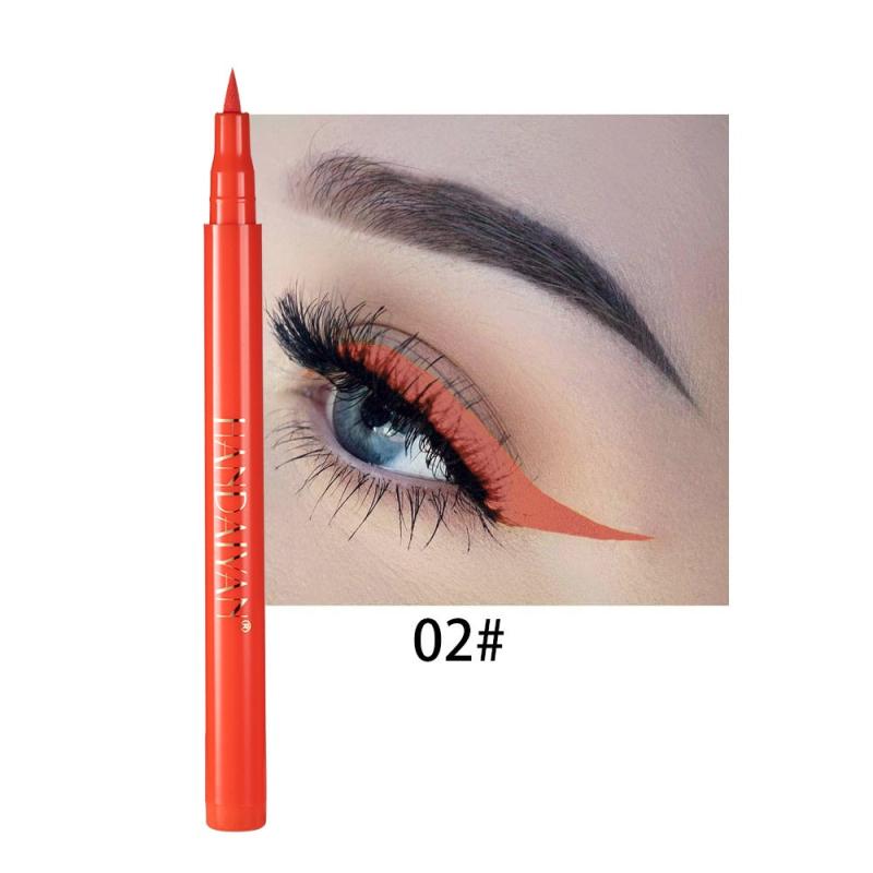 Matte Rainbow Colorful Liquid Eyeliner Pen Waterproof Sweatproof Long Lasting
