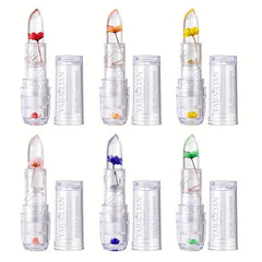 Crystal Flower Jelly Changing Lipstick Long Lasting Lip Care Moisturizer