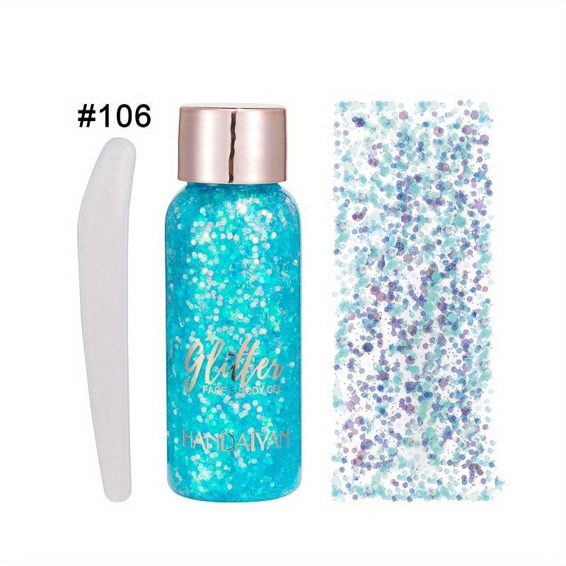 Mermaid Sequin Body Glitter Gel for Face Hair Music Party Carnival