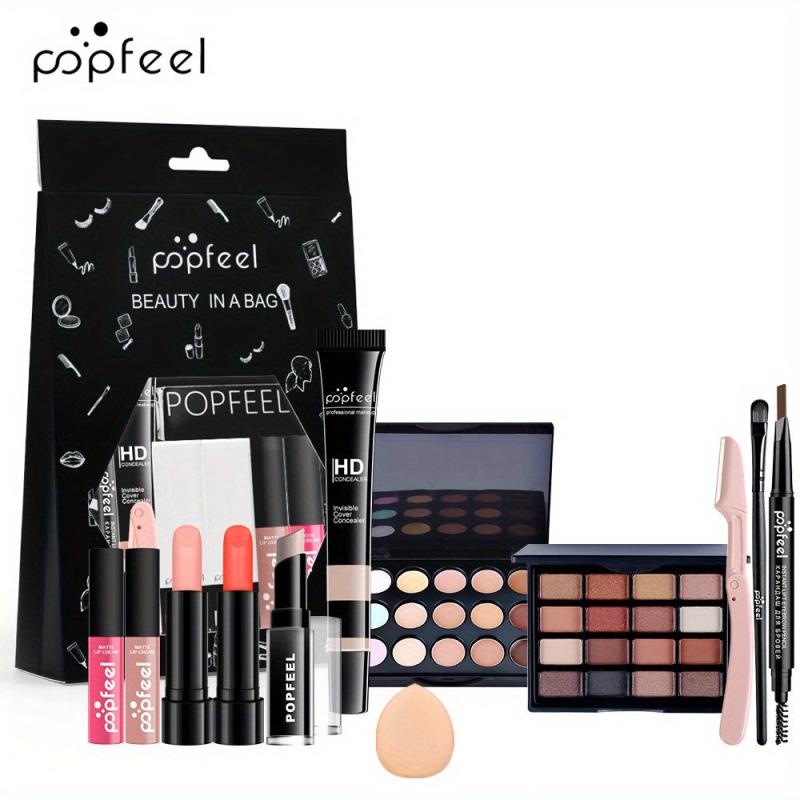 Makeup Gift Bag Eyeshadow Lipstick Lip Gloss Concealer Eyebrow Pen