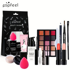 Makeup Gift Bag Eyeshadow Lipstick Lip Gloss Concealer Eyebrow Pen