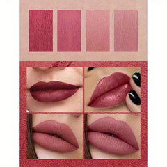 4 Pcs Cig Lipstick Kit Lip Balm High Pigmented Smudge Proof Lip Gloss Set