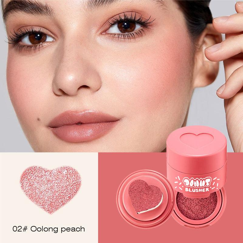 Nude Matte Velvet Blush Love Heart Cushion 6 Colors