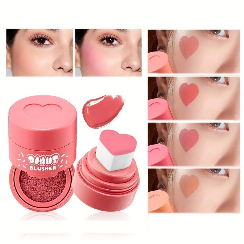 Nude Matte Velvet Blush Love Heart Cushion 6 Colors