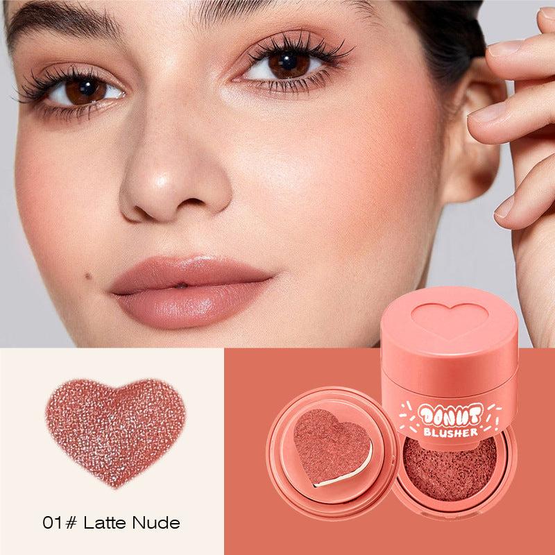 Nude Matte Velvet Blush Love Heart Cushion 6 Colors
