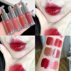 Milk Bottle Lip Gloss Mirror Glossy Dewy Finish Lip Stain