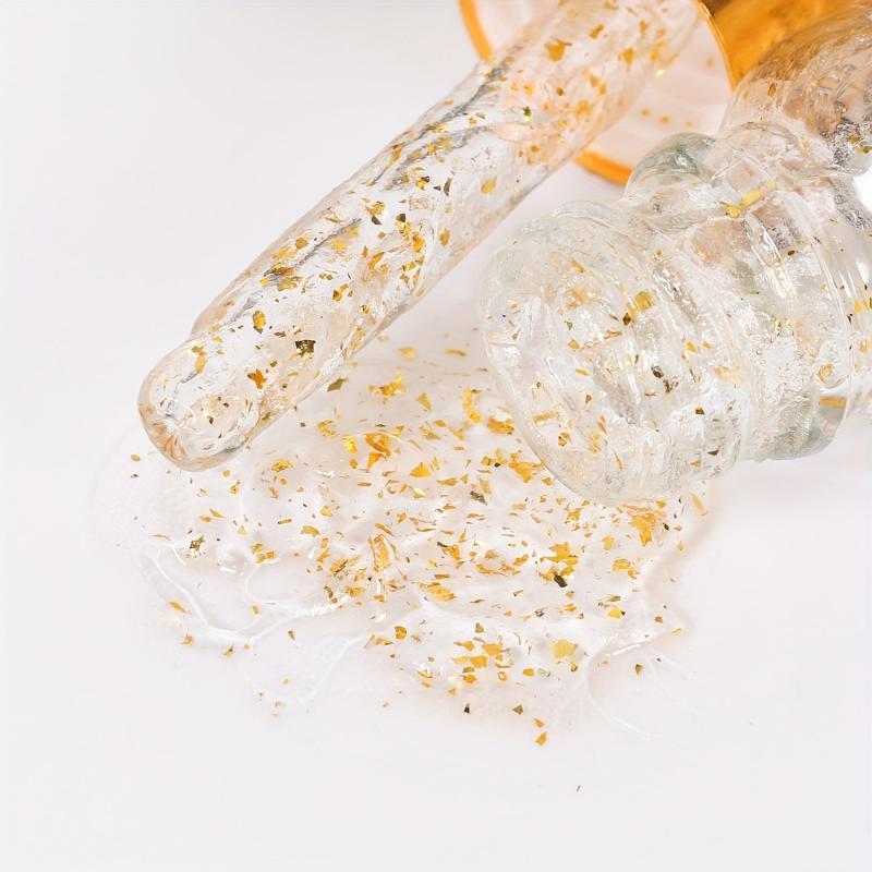 Golden Foil Sequin Makeup Primer Firming Skin Serum