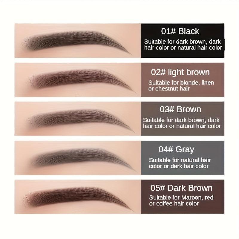 Double Headed Eyebrow Pen Long Lasting Spiral Brush