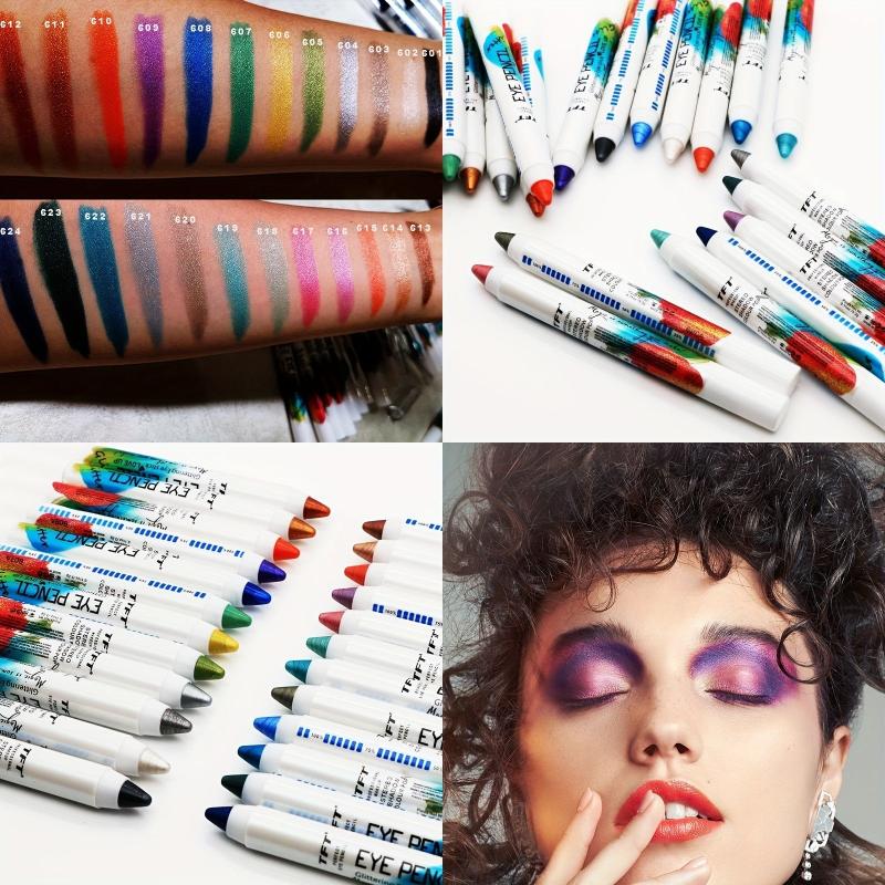 Long Lasting Sparkle Pearly Eyeshadow Pen Waterproof Smudge Proof Makeup Stick