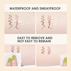 Retractable Creamy Eyeliner Pen Waterproof Smudge Proof Brown