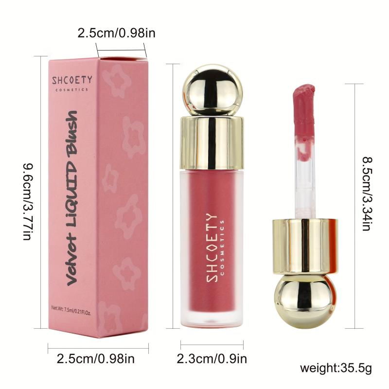 Matte Liquid Blush Lipstick Lip Glaze Blush Dual Purpose Liquid