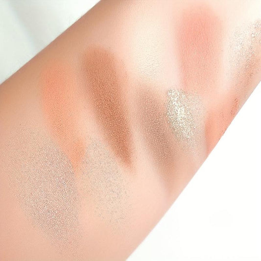 Vintage Shimmer Eyeshadow Palette 10 Colors Long Lasting Sweatproof Gentle Style