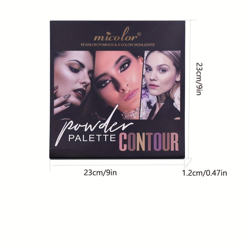 16 Colors Contouring Powder Highlighter Shadow Palette