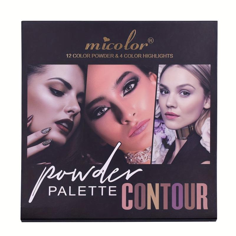 16 Colors Contouring Powder Highlighter Shadow Palette