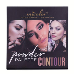 16 Colors Contouring Powder Highlighter Shadow Palette