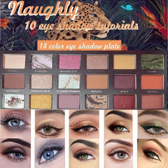 Rose Eyeshadow Palette Multicolor Pearly Matte Sequin Finish Eyeshadow Palette
