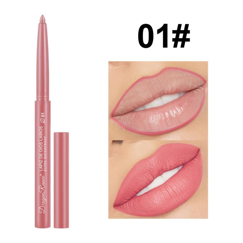 12 Colors Lip Liner Pencil Vegan 24 Hr Long Wear Waterproof Smudge Resistant