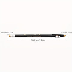 Wooden Makeup Pen With Pencil Sharpener Pearlescent Lip Liner Eyeliner