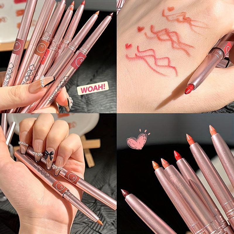 Waterproof Lip Liner Pencil Non-Smudge Red Eyeliner
