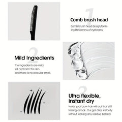 Waterproof Eyebrows Styling Stick Liquid Eyelash Eyebrow Shaping Soap