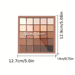 25 Color Matte Earth Tones Eyeshadow Palette
