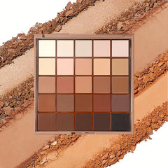 25 Color Matte Earth Tones Eyeshadow Palette