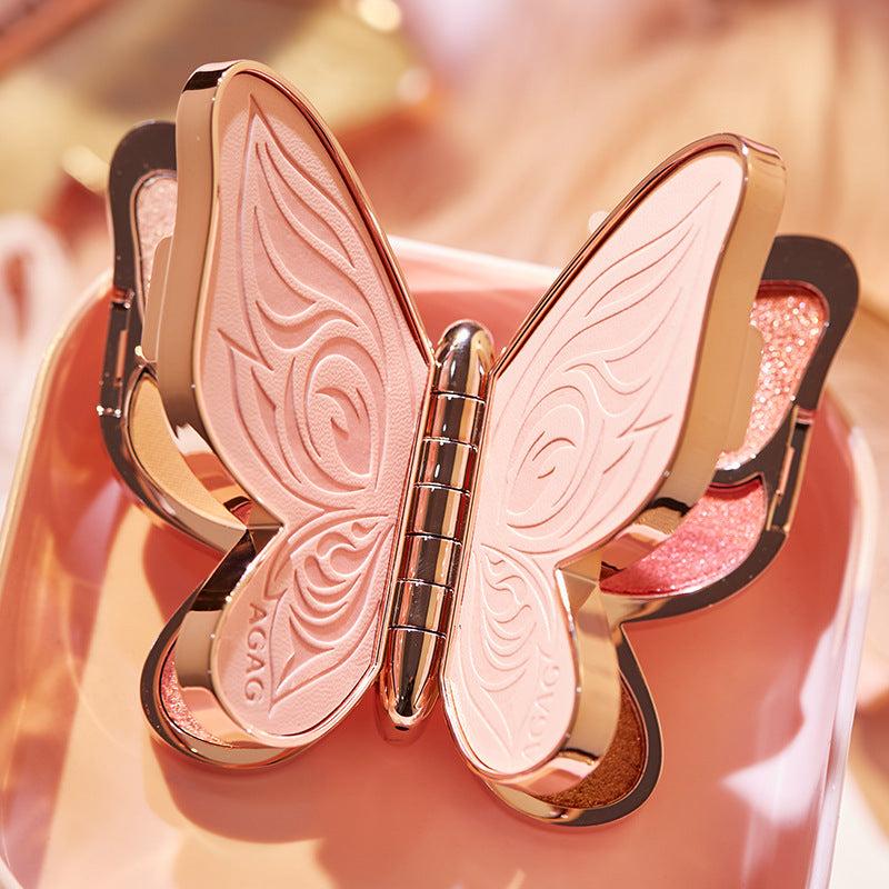 Sparkling Butterfly Eye Shadow Palette 6 Vibrant Colors